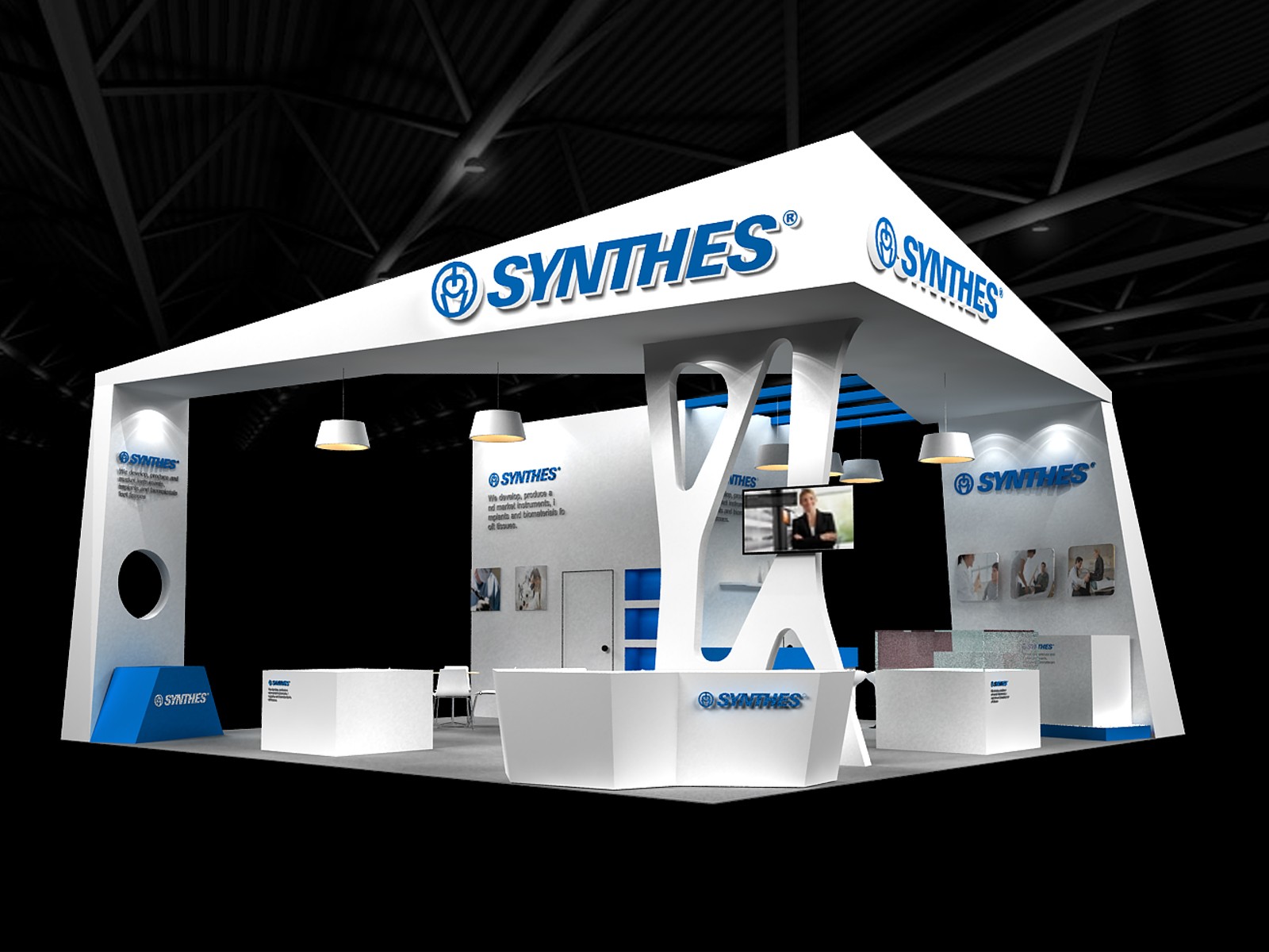 強生辛迪思展臺設(shè)計