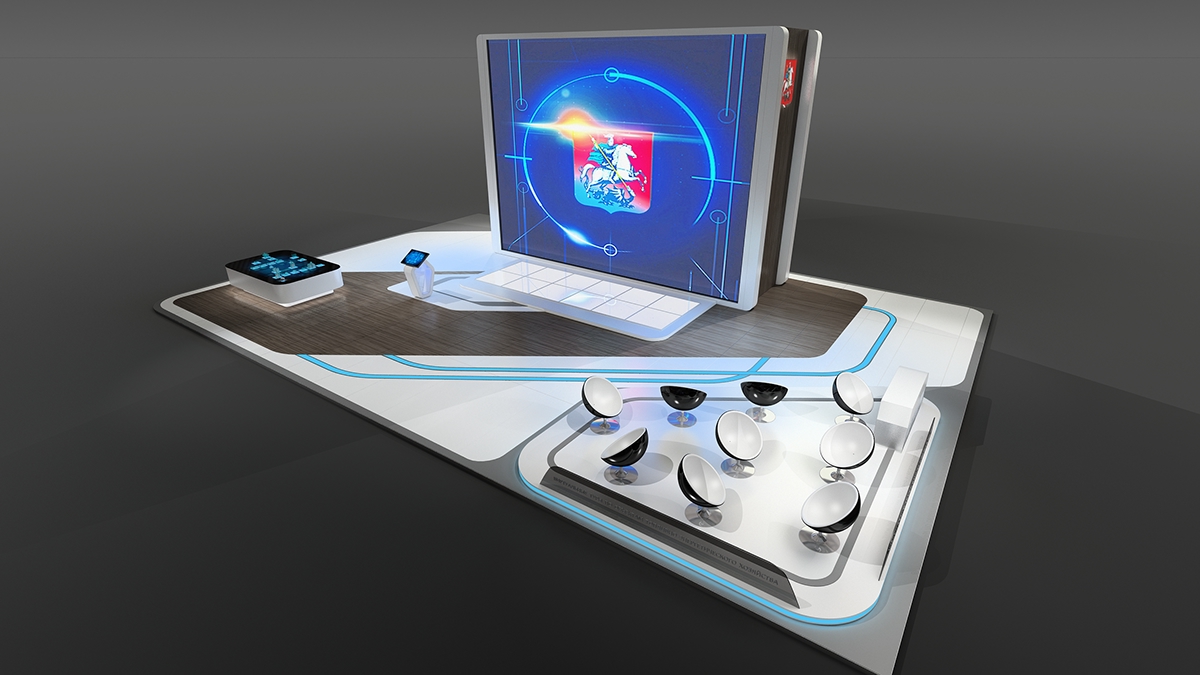 國(guó)外展臺(tái)效果圖