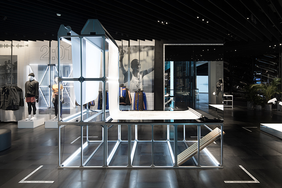 耐克展臺(tái)設(shè)計(jì)體驗(yàn)館