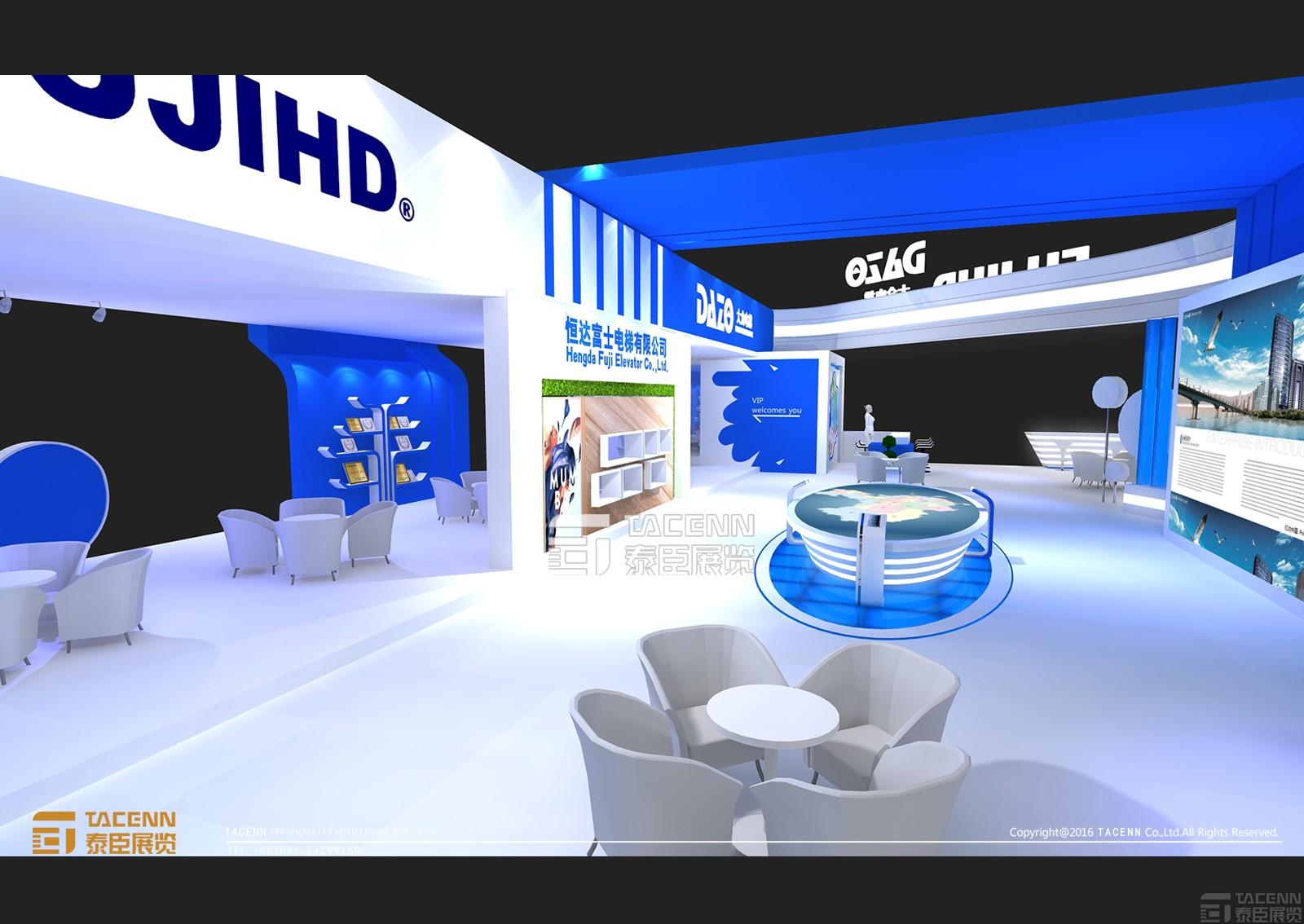 富士電梯展臺案例